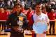 ROME, ITALY - MAY 21: Rafael Nadal of Spain holds his winners trophy after defeating Novak Djokovic of Serbia in their final match during day ten of the Internazionali BNL d'Italia 2012 at the Foro Italico Tennis Centre on May 21, 2012 in Rome, Italy. (Photo by Clive Brunskill/Getty Images)
