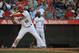 ANAHEIM, CA - MAY 15: Vernon Wells #10 of the Los Angeles Angels of Anaheim bats against the Oakland Athletics during a game at Angel Stadium of Anaheim on May 15, 2012 in Anaheim, California. The Angels beat the Athletics 4-0. (Photo by Jonathan Moore/Getty Images)