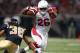 ST. LOUIS, MO - NOVEMBER 27: Beanie Wells #26 of the Arizona Cardinals runs against the St. Louis Rams at the Edward Jones Dome on November 27, 2011 in St. Louis, Missouri. (Photo by Dilip Vishwanat/Getty Images)