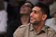 LOS ANGELES, CA - MAY 08: Boxer Amir Khan smiles as the Kiss Cam is shown on the video board during a time out as the Los Angeles Lakers take on the Denver Nuggets in Game Five of the Western Conference Quarterfinals in the 2012 NBA Playoffs on May 8, 2012 at Staples Center in Los Angeles, California. NOTE TO USER: User expressly acknowledges and agrees that, by downloading and or using this photograph, User is consenting to the terms and conditions of the Getty Images License Agreement. (Photo by Jeff Gross/Getty Images)