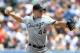 CHICAGO, IL - MAY 20: Jake Peavy #44 of Chicago White Sox pitches against the Chicago Cubs during the Inter-league game at Wrigley Field on May 20, 2012 in Chicago, Illinois. (Photo by Mike McGinnis/Getty Images)