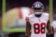 SAN FRANCISCO, CA - JANUARY 22: Hakeem Nicks #88 of the New York Giants warms up against the San Francisco 49ers during the NFC Championship Game at Candlestick Park on January 22, 2012 in San Francisco, California. (Photo by Doug Pensinger/Getty Images)