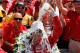 INDIANAPOLIS, IN - MAY 27: Dario Franchitti of Scotland, driver of the #50 Target Chip Ganassi Racing Honda, pours the victory milk over his head in victory lane in celebration of winning the IZOD IndyCar Series 96th running of the Indianapolis 500 mile race at the Indianapolis Motor Speedway on May 27, 2012 in Indianapolis, Indiana. (Photo by Jonathan Ferrey/Getty Images)