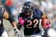 CHARLOTTE, NC - OCTOBER 10: Running back Matt Forte #22 of the Chicago Bears runs with the ball against the Carolina Panthers at Bank of America Stadium on October 10, 2010 in Charlotte, North Carolina. (Photo by Geoff Burke/Getty Images)