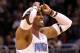 ORLANDO, FL - MARCH 13: Dwight Howard #12 of the Orlando Magic reacts to a missed free-throw during the game against the Miami Heat at Amway Center on March 13, 2012 in Orlando, Florida. NOTE TO USER: User expressly acknowledges and agrees that, by downloading and or using this photograph, User is consenting to the terms and conditions of the Getty Images License Agreement. (Photo by Sam Greenwood/Getty Images)