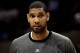 SAN ANTONIO, TX - MAY 02: Tim Duncan #21 of the San Antonio Spurs in Game Two of the Western Conference Quarterfinals of the 2012 NBA Playoffs at AT&T Center on May 2, 2012 in San Antonio, Texas. NOTE TO USER: User expressly acknowledges and agrees that, by downloading and or using this photograph, User is consenting to the terms and conditions of the Getty Images License Agreement. (Photo by Ronald Martinez/Getty Images)