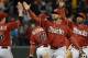 Diamondbacks celebrate the win