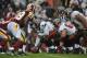 LANDOVER, MD - DECEMBER 12: Jeremy Zuttah #76 of the Tampa Bay Buccaneers snaps the ball against the Washington Redskins at FedExField on December 12, 2010 in Landover, Maryland. The Buccaneers defeated the Redskins 17-16. (Photo by Larry French/Getty Images)