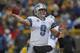 GREEN BAY, WI - JANUARY 01: Matthew Stafford #9 of the Detroit Lions throws a pass against the Green Bay Packers at Lambeau Field on January 1, 2012 in Green Bay, Wisconsin. The Packers defeated the Lions 45-41. (Photo by Jonathan Daniel/Getty Images)