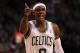 BOSTON, MA - JUNE 01: Rajon Rondo #9 of the Boston Celtics gestures as he reacts in the second half against the Miami Heat in Game Three of the Eastern Conference Finals in the 2012 NBA Playoffs on June 1, 2012 at TD Garden in Boston, Massachusetts. NOTE TO USER: User expressly acknowledges and agrees that, by downloading and or using this photograph, User is consenting to the terms and conditions of the Getty Images License Agreement. (Photo by Jim Rogash/Getty Images)