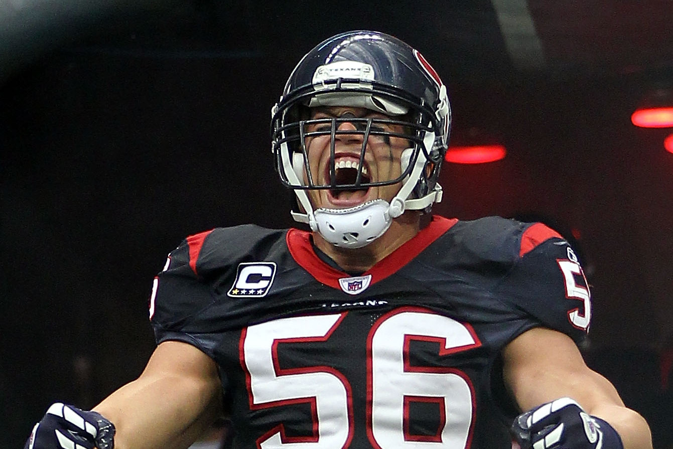 Brian Cushing of Houston Texans practices, 'possibility' he will