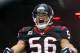 HOUSTON, TX - JANUARY 07: Brian Cushing #56 of the Houston Texans is introduced prior to the AFC Wildcard Playoff game against the Cincinnati Bengals on January 7, 2012 at Reliant Stadium in Houston, Texas. (Photo by Jamie Squire/Getty Images)