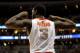 PITTSBURGH, PA - MARCH 17: Dion Waiters #3 of the Syracuse Orange reacts in the second half against the Kansas State Wildcats during the third round of the 2012 NCAA Men's Basketball Tournament at Consol Energy Center on March 17, 2012 in Pittsburgh, Pennsylvania. (Photo by Gregory Shamus/Getty Images)