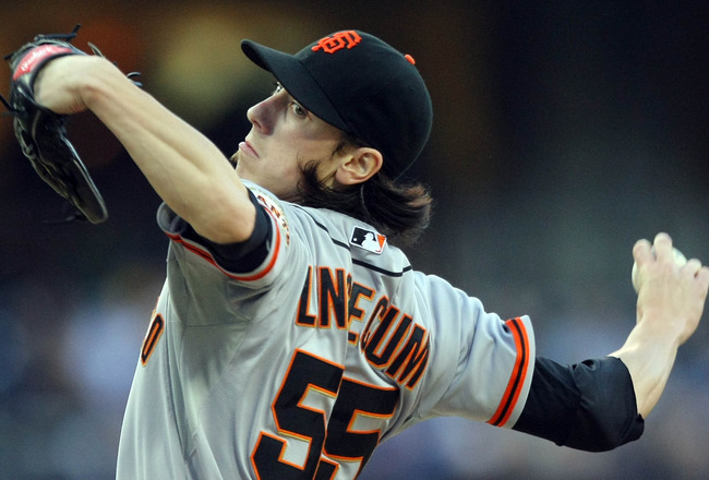 Stiff neck stops Tim Lincecum in Giants' 6-3 loss to Brewers