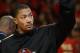 CHICAGO, IL - MAY 01: Derrick Rose #1 of the Chicago Bulls, injured in game one against the Philadelphia 76ers, waves to the crowd before Game Two of the Eastern Conference Quarterfinals during the 2012 NBA Playoffs at the United Center on May 1, 2012 in Chicago, Illinois. NOTE TO USER: User expressly acknowledges and agrees that, by downloading and or using this photograph, User is consenting to the terms and conditions of the Getty Images License Agreement. (Photo by Jonathan Daniel/Getty Images)