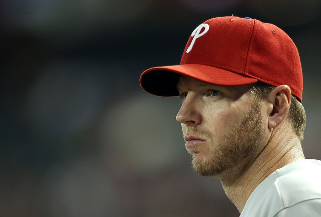 Philadelphia Phillies pitcher Roy Halladay will miss six to eight weeks  with shoulder strain