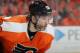 PHILADELPHIA, PA - APRIL 29: Jaromir Jagr #68 of the Philadelphia Flyers looks on against the New Jersey Devils in Game One of the Eastern Conference Semifinals during the 2012 NHL Stanley Cup Playoffs at the Wells Fargo Center on April 29, 2012 in Philadelphia, Pennsylvania. (Photo by Jim McIsaac/Getty Images)
