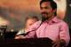 LAS VEGAS, NV - JUNE 09: Manny Pacquiao addresses the media during the post-fight press conference after he was defeated by Timothy Bradley by split decision at MGM Grand Garden Arena on June 9, 2012 in Las Vegas, Nevada. (Photo by Jeff Bottari/Getty Images)