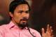 LAS VEGAS, NV - JUNE 09: Manny Pacquiao addresses the media during the post-fight press conference after he was defeated by Timothy Bradley by split decision at MGM Grand Garden Arena on June 9, 2012 in Las Vegas, Nevada. (Photo by Jeff Bottari/Getty Images)