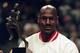 12 Jun 1998: Michael Jordan #23 of the Chicago Bulls holds up the MVP trophy before the Eastern Conference game against the Indiana Pacers at the United Center in Chicago, Illinois. The Bulls defeated the Pacers 104-98. . Mandatory Credit: Jonathan Daniel /Allsport