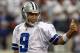 ARLINGTON, TX - NOVEMBER 13: Tony Romo #9 of the Dallas Cowboys celebrates a touchdown against the Buffalo Bills at Cowboys Stadium on November 13, 2011 in Arlington, Texas. (Photo by Ronald Martinez/Getty Images)