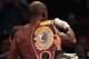 LAS VEGAS, NV - JUNE 09: Timothy Bradley celebrates with his belt after defeating Manny Pacquiao by split decision in their WBO welterweight title fight at MGM Grand Garden Arena on June 9, 2012 in Las Vegas, Nevada. (Photo by Jeff Bottari/Getty Images)