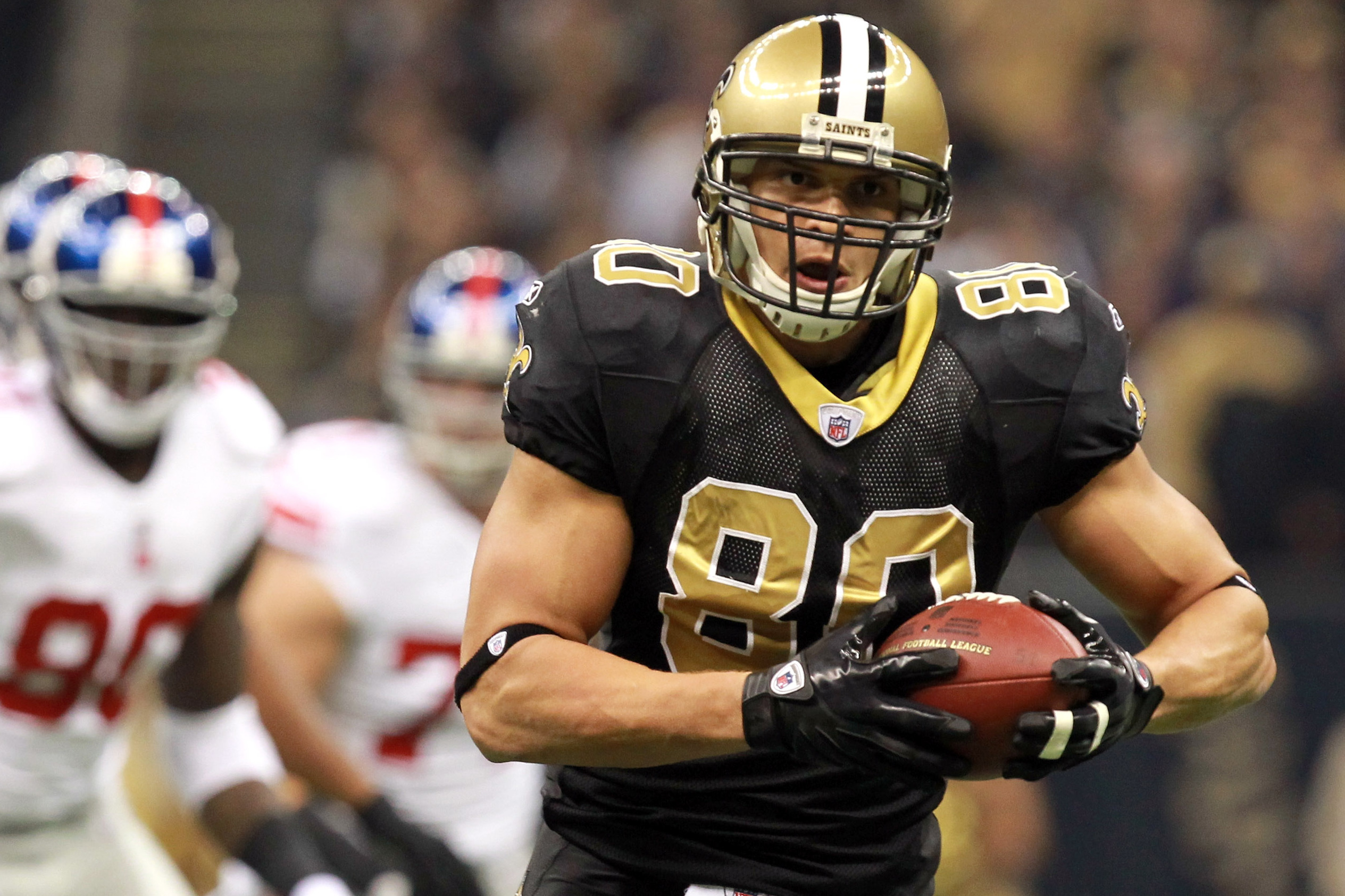 Where does Jimmy Graham rank in the New Orleans Saints record books?