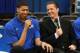 Anthony Davis (left) and John Calipari