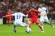 WARSAW, POLAND - JUNE 16: Alan Dzagoev of Russia evades the challenge by Sokratis Papastathopoulos of Greece during the UEFA EURO 2012 group A match between Greece and Russia at The National Stadium on June 16, 2012 in Warsaw, Poland. (Photo by Michael Steele/Getty Images)