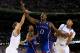 NEW ORLEANS, LA - APRIL 02: Thomas Robinson #0 of the Kansas Jayhawks goes up for a shot as he is hit on the arm by Kyle Wiltjer #33 of the Kentucky Wildcats in the second half in the National Championship Game of the 2012 NCAA Division I Men's Basketball Tournament at the Mercedes-Benz Superdome on April 2, 2012 in New Orleans, Louisiana. (Photo by Ronald Martinez/Getty Images)