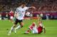L'VIV, UKRAINE - JUNE 17: Mario Gomez of Germany and Daniel Agger of Denmark compete for the ball during the UEFA EURO 2012 group B match between Denmark and Germany at Arena Lviv on June 17, 2012 in L'viv, Ukraine. (Photo by Martin Rose/Getty Images)