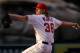 Jered Weaver pitched six strong innings Wednesday night.