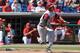 CLEARWATER, FL - FEBRUARY 24: Infielder Devon Travis #8 of the Florida State Seminoles bats against the Philadelphia Phillies February 24, 2011 at Bright House Field in Clearwater, Florida. (Photo by Al Messerschmidt/Getty Images)