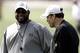 Mike Tomlin's all smiles, but Todd Haley (right) must make his mark on providing an identity to the offense.