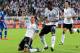 Defenseman Phillipp Lahm celebrates with his teammates after netting the first goal in the quarterfinal against Greece.