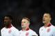 KIEV, UKRAINE - JUNE 24: Danny Welbeck, Wayne Rooney and John Terry of England sing the national anthem ahead of the UEFA EURO 2012 quarter final match between England and Italy at The Olympic Stadium on June 24, 2012 in Kiev, Ukraine. (Photo by Laurence Griffiths/Getty Images)