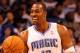 ORLANDO, FL - FEBRUARY 06: Dwight Howard #12 of the Orlando Magic smiles during the game against the Los Angeles Clippers at Amway Center on February 6, 2012 in Orlando, Florida. NOTE TO USER: User expressly acknowledges and agrees that, by downloading and or using this Photograph, user is consenting to the terms and conditions of the Getty Images License Agreement. (Photo by Sam Greenwood/Getty Images)
