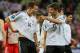 GDANSK, POLAND - JUNE 22: Holger Badstuber and Thomas Muller of Germany speak during the UEFA EURO 2012 quarter final match between Germany and Greece at The Municipal Stadium on June 22, 2012 in Gdansk, Poland. (Photo by Joern Pollex/Getty Images)