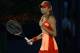 DUBAI, UNITED ARAB EMIRATES - FEBRUARY 22: Daniela Hantuchova of Slovakia celebrates winning a game in her match against Shuai Peng of China during day three of the WTA Dubai Duty Free Tennis Championship on February 22, 2012 in Dubai, United Arab Emirates. (Photo by Julian Finney/Getty Images)