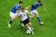 WARSAW, POLAND - JUNE 28: Toni Kroos (C) of Germany avoids Andrea Barzagli (L) and Claudio Marchisio (R) of Italy during the UEFA EURO 2012 semi final match between Germany and Italy at National Stadium on June 28, 2012 in Warsaw, Poland. (Photo by Michael Regan/Getty Images)