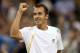 LONDON, ENGLAND - JUNE 28: Lukas Rosol of the Czech Republic reacts after winning his Gentlemen's Singles second round match against Rafael Nadal of Spain on day four of the Wimbledon Lawn Tennis Championships at the All England Lawn Tennis and Croquet Club on June 28, 2012 in London, England. (Photo by Clive Rose/Getty Images)