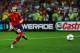 DONETSK, UKRAINE - JUNE 27: Andres Iniesta of Spain scores a penalty during the UEFA EURO 2012 semi final match between Portugal and Spain at Donbass Arena on June 27, 2012 in Donetsk, Ukraine. (Photo by Laurence Griffiths/Getty Images)