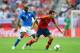 GDANSK, POLAND - JUNE 10: Mario Balotelli of Italy and Sergio Busquets of Spain compete for the ball during the UEFA EURO 2012 group C match between Spain and Italy at The Municipal Stadium on June 10, 2012 in Gdansk, Poland. (Photo by Shaun Botterill/Getty Images)
