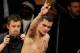 LAS VEGAS - DECEMBER 11: Marcos Maidana of Argentina is lifted up by Sebastian Contursi after Maidana was defeated by Amir Khan of England by unanimous decision in their WBA super lightweight title fight at Mandalay Bay Events Center on December 11, 2010 in Las Vegas, Nevada. (Photo by Ethan Miller/Getty Images)