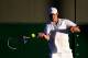 LONDON, ENGLAND - JUNE 30: Sam Querrey of the USA in action during his Gentlemen's Singles third round match against Marin Cilic of Croatia on day six of the Wimbledon Lawn Tennis Championships at the All England Lawn Tennis and Croquet Club at Wimbledon on June 30, 2012 in London, England. (Photo by Clive Brunskill/Getty Images)