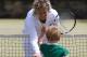 LONDON, ENGLAND - JUNE 30: Kim Clijsters of Belgium at WTA's Kids in the Park Mini Tennis on day six of the Wimbledon Lawn Tennis Championships at the All England Lawn Tennis and Croquet Club at Wimbledon on June 30, 2012 in London, England. (Photo by Julian Finney/Getty Images)