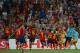 DONETSK, UKRAINE - JUNE 27: Cesc Fabregas of Spain celebrates scoring the winning penalty with team-mates during the UEFA EURO 2012 semi final match between Portugal and Spain at Donbass Arena on June 27, 2012 in Donetsk, Ukraine. (Photo by Jasper Juinen/Getty Images)