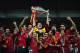 KIEV, UKRAINE - JULY 01: Captain Iker Casillas of Spain lifts the trophy after victory during the UEFA EURO 2012 final match between Spain and Italy at the Olympic Stadium on July 1, 2012 in Kiev, Ukraine. (Photo by Shaun Botterill/Getty Images)