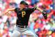 PHILADELPHIA, PA - JUNE 28: A.J. Burnett #34 of the Pittsburgh Pirates delivers a pitch against the Philadelphia Phillies during a MLB baseball game on June 28, 2012 at Citizens Bank Park in Philadelphia, Pennsylvania. The Pirates defeated the Phillies 5-4. (Photo by Rich Schultz/Getty Images)