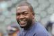 SEATTLE, WA - JUNE 28: David Ortiz #34 of the Boston Red Sox looks on during batting practice prior to the game against the Seattle Mariners at Safeco Field on June 28, 2012 in Seattle, Washington. (Photo by Otto Greule Jr/Getty Images)